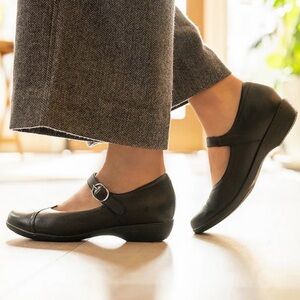 Dansko Black Mary Jane Flats
